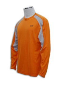 T140 tee shirt printing t恤圖案設計 t恤燙畫   自訂班衫供應商    橙色  合身 t 寬大 t 恤  薄長t恤